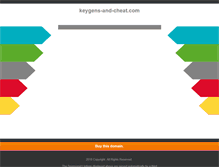 Tablet Screenshot of keygens-and-cheat.com